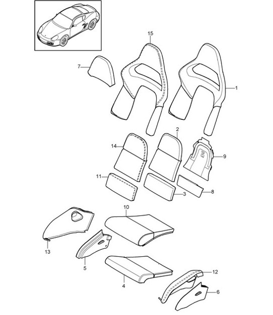 Diagram 817-032 Porsche 911 & 912 (1965-1989) Body