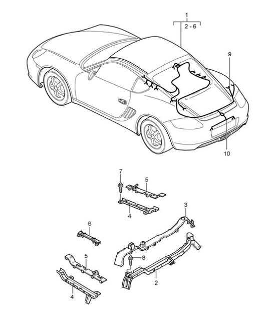 Diagram 902-020 Porsche Macan (95B) MK1 (2014-2018) Elektrische apparatuur