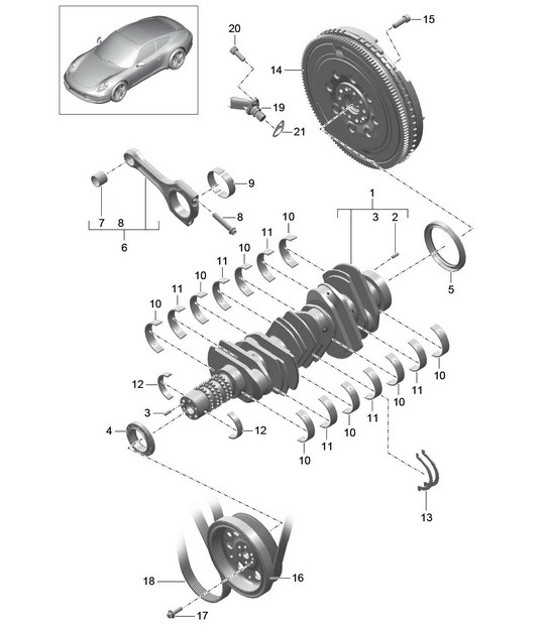 Crankshaft 991.1 2012-16