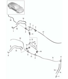 Vakuumsystem / Motor - A104 - 991.1 3.4L 2012-16