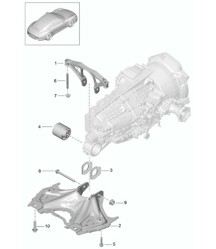 Support de transmission / Fixations / Moteur - G9100, CG105 - 991.1 2012-16