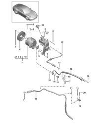 Pressure line / Engine / PDCC - PR:031, 352 - 991.1 Carrera 2012-16