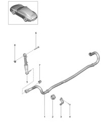 Anti-roll bar PDCC - PR:031,352 - 991.1 2012-16
