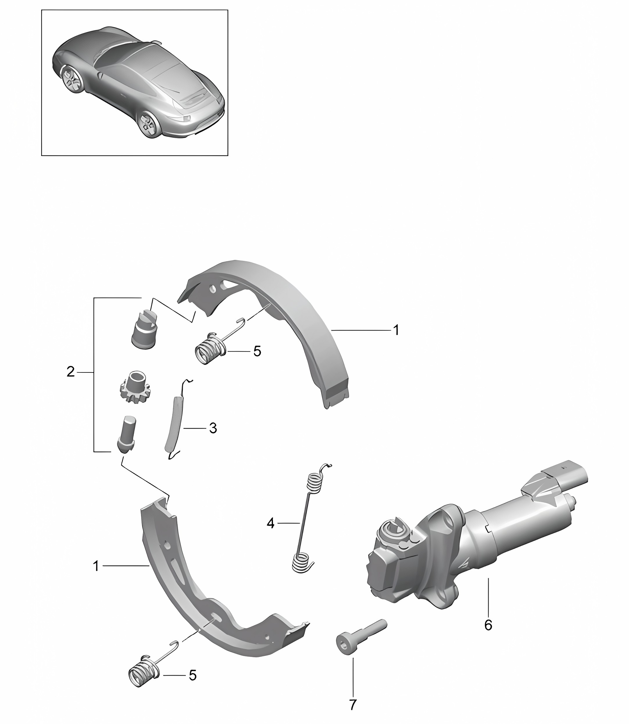 Parking brake 991.1 2012-16