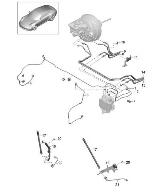 Diagram 604-005 Porsche Panamera 971 MK1 (2017-2020) 