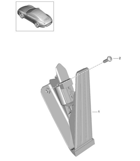 Pedale acceleratore / comando acceleratore 991.1 2012-16