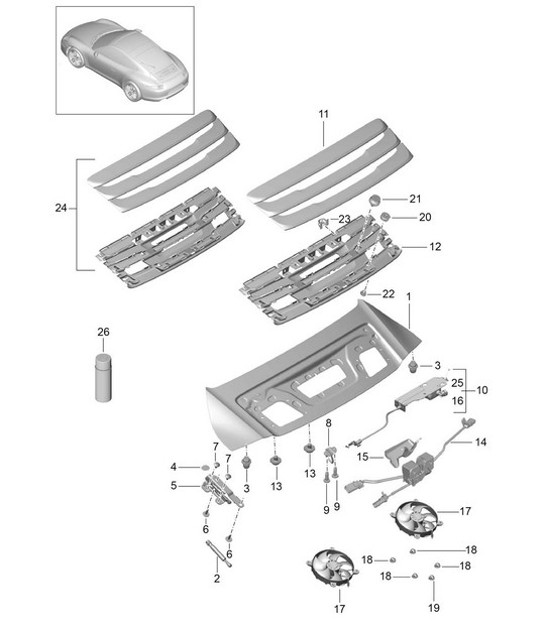 Diagram 803-005 Porsche Panamera 971 MK1 (2017-2020) 