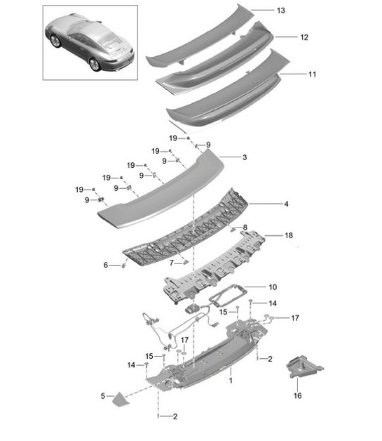 Diagram 803-007 Porsche 911 & 912 (1965-1989) Body