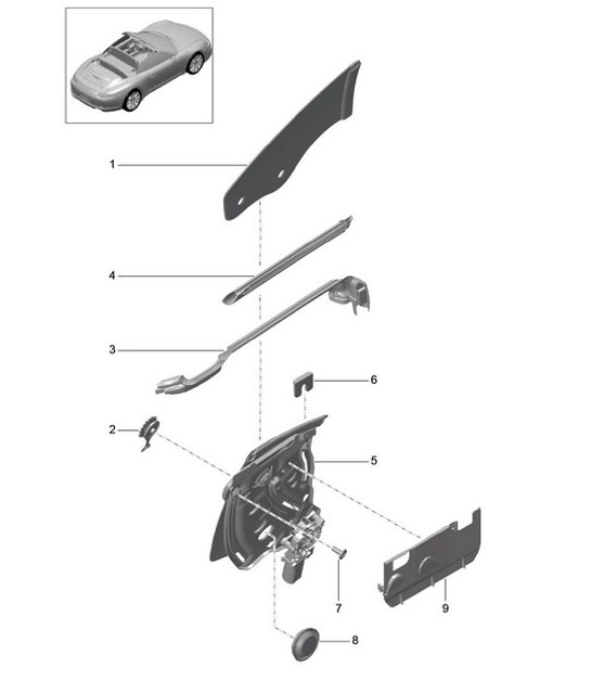 Diagram 805-005 Porsche 911 & 912 (1965-1989) Body