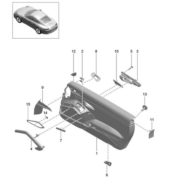 Diagram 808-090 Porsche 968 CS 3.0L 1993-95 Body