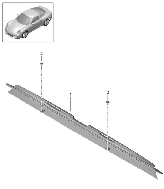 Diagram 811-010 Porsche Boxster 986/987/981 (1997-2016) Body