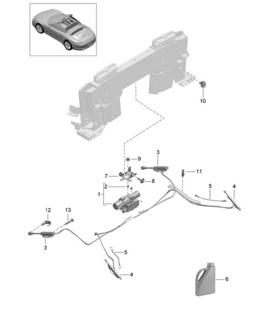 Diagram 811-055 Porsche 356 (1950-1965) Body