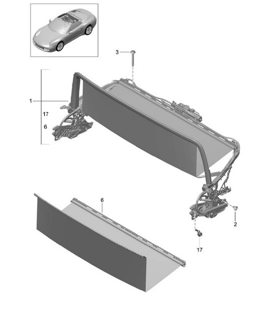 Diagram 811-065 Porsche 991.1 Turbo 3.8L (520 Bhp) 2014-16 Body