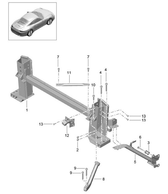 Diagram 811-072 Porsche 993 (911) C2S 1994-97 Body