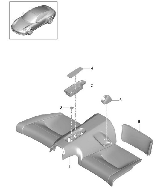 Diagram 817-054 Porsche 911 & 912 (1965-1989) Body