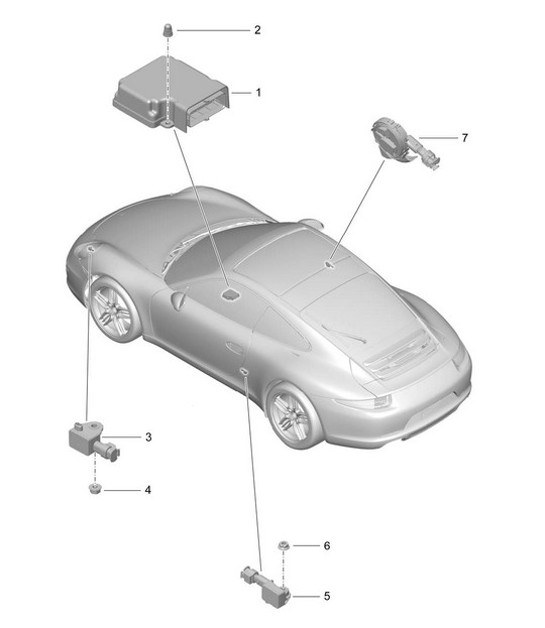 Diagram 901-005 Porsche 944 2.5L 8V 1982-87 