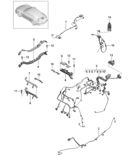 Diagram 902-020 Porsche 944 2.5L 8V 1982-87 