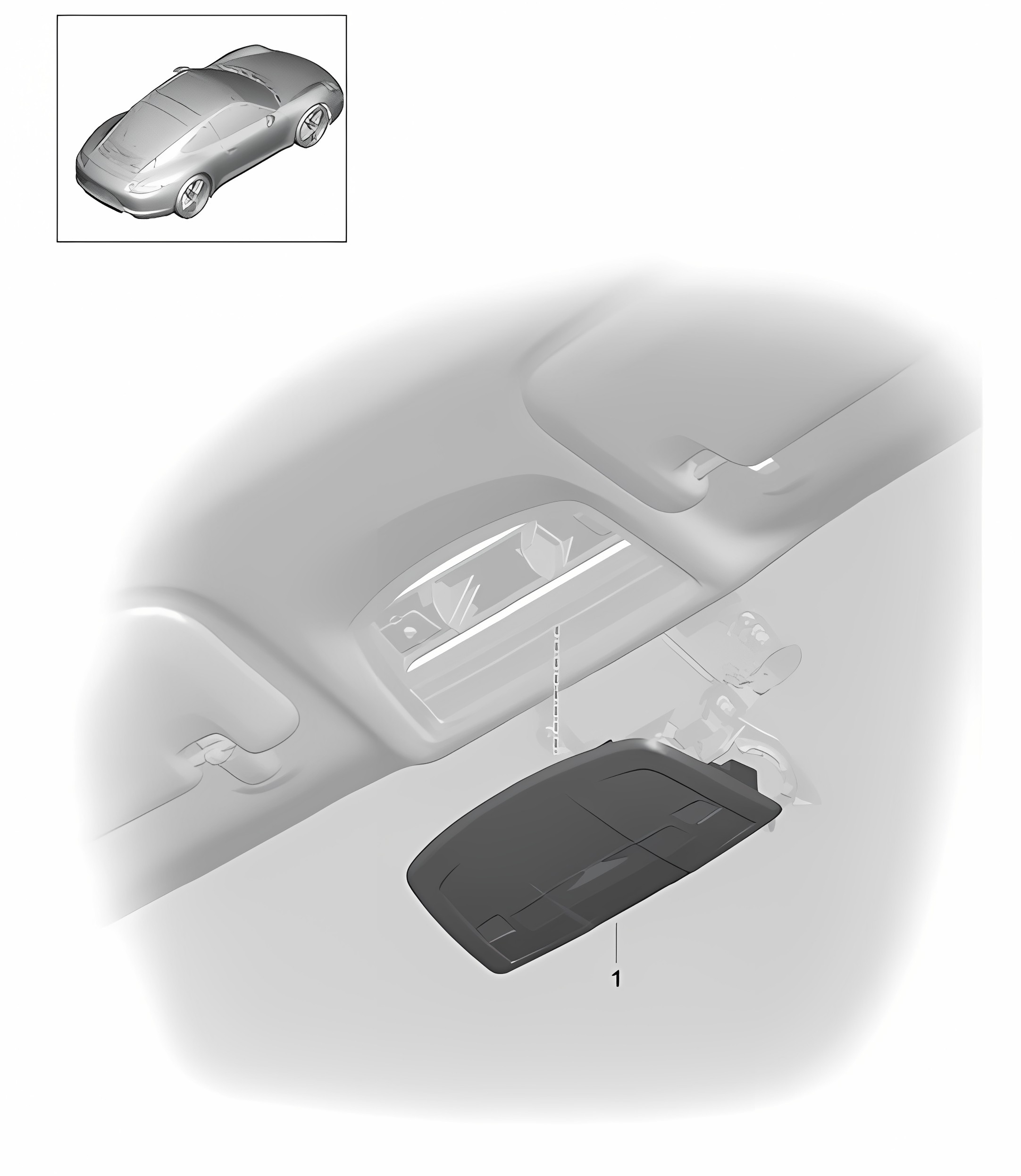 Console Roof 991.1 2012-16