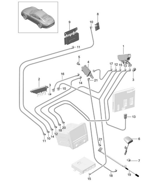 Diagram 911-002 Porsche 924S 2.5L 1988 