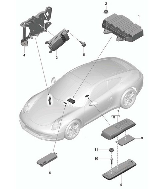 Diagram 911-010 Porsche 944 2.5L 8V 1982-87 