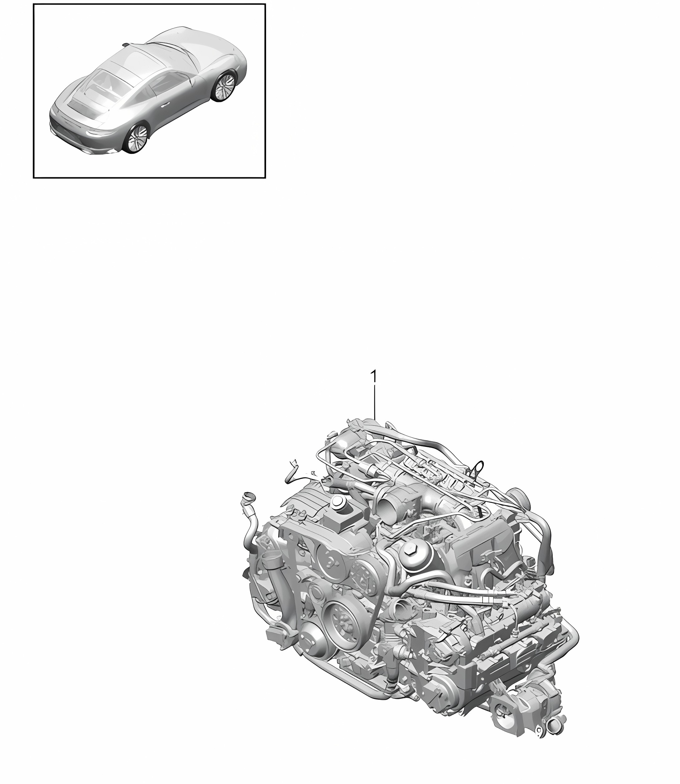 Replacement engine 991.2 Carrera GTS 2017-19