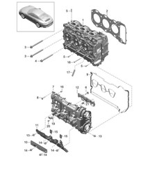 Cylinder head 991.2 Carrera 2017-19