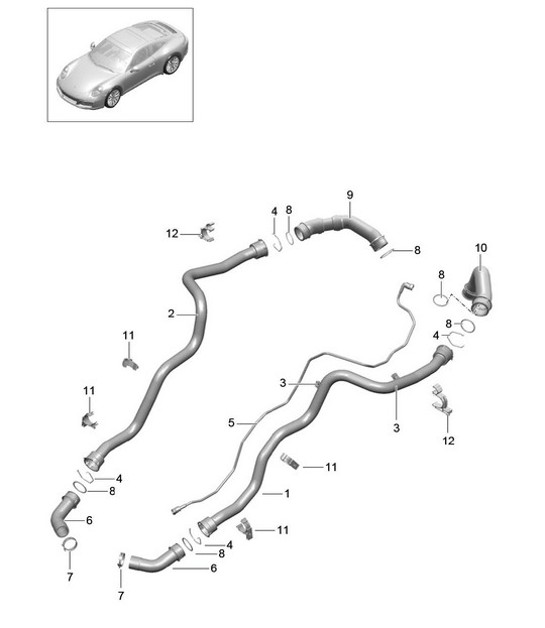 Diagram 105-007 Porsche 944 2.7L 8V 1988-89 