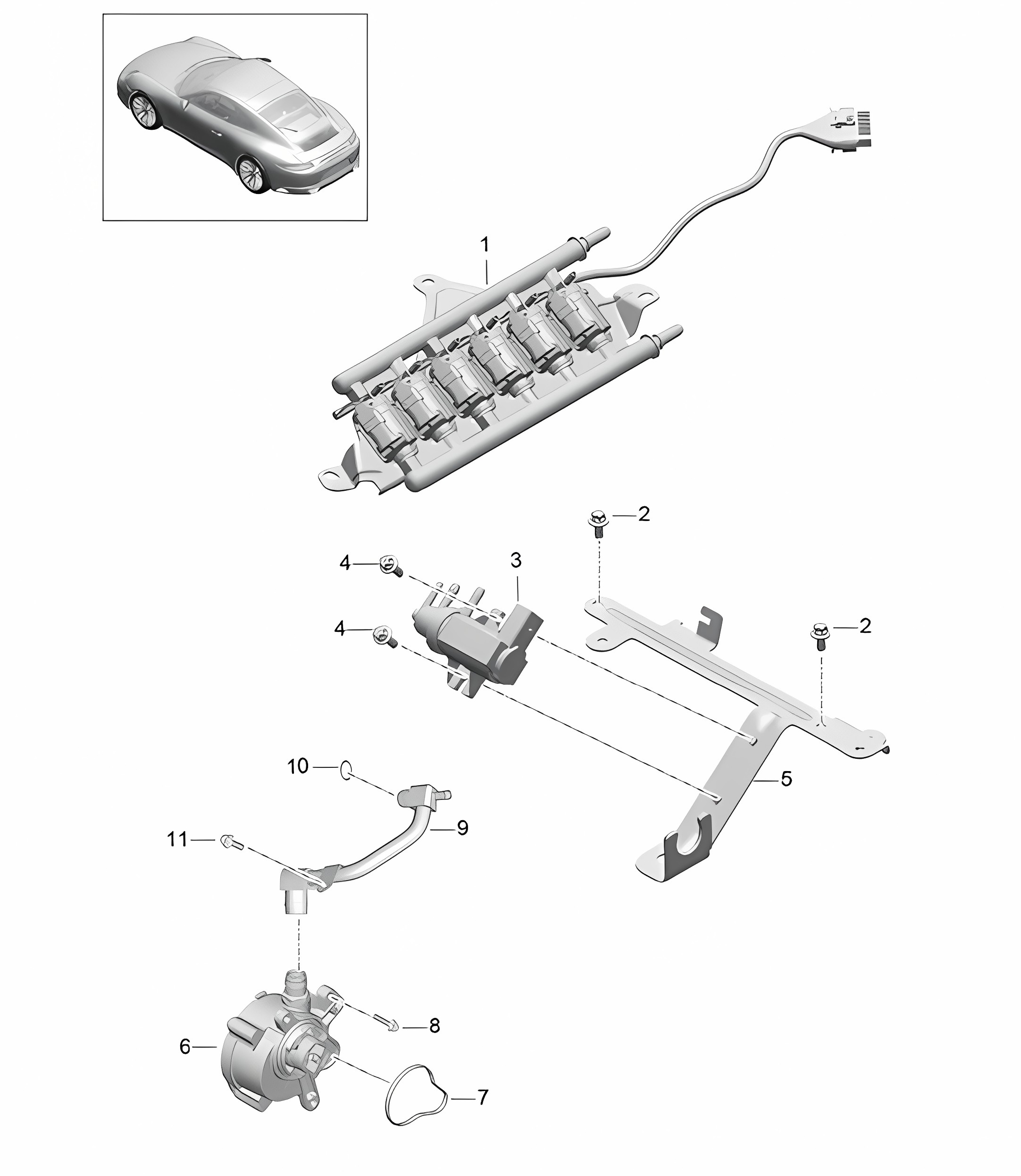 Vacuum system / Engine / Vacuum pump 991.2 Carrera 2017-19
