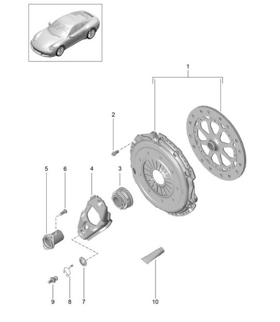 Diagram 301-000 Porsche 993 (911) C2S 1994-97 Transmission