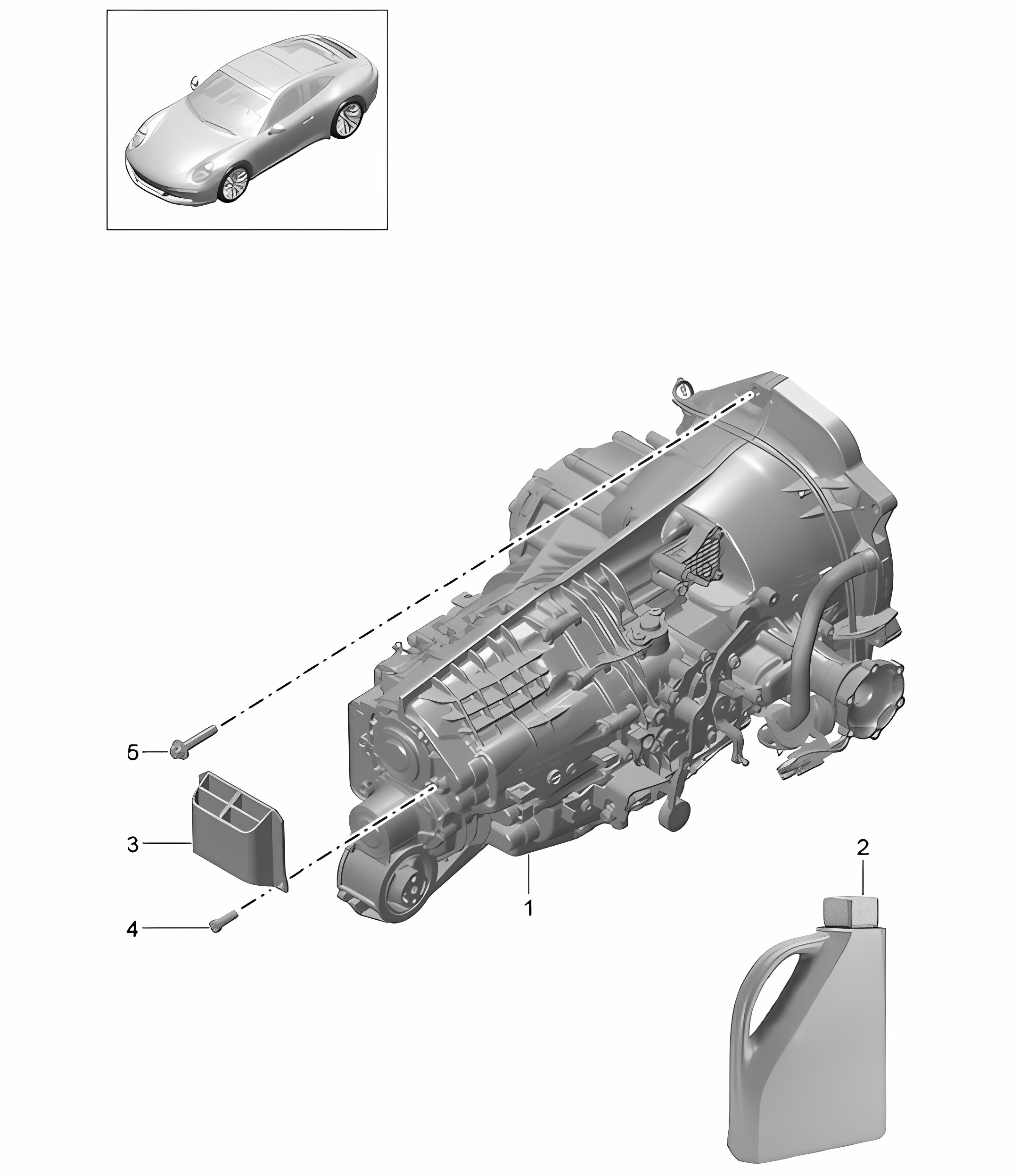 Clutch release / Clutch slave cylinder - G9105,G9106, G9135+ PR:487 - 991.2 Carrera 2017-19