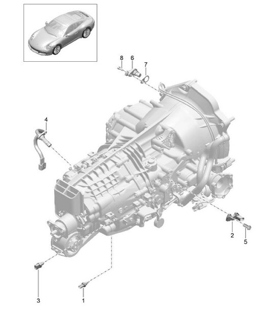 Diagram 302-005 Porsche Macan (95B) MK1 (2014-2018) Transmission