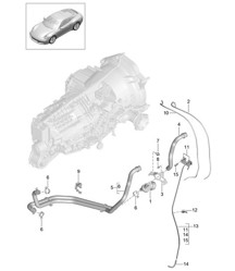 Cambio manuale / Scambiatore di calore / Tubo olio / Tubo acqua - G9105,G9106, G9135 - 991.2 Carrera 2017-19