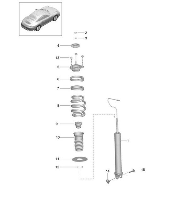 Diagram 502-000 Porsche Macan (95B) MK1 (2014-2018) Rear Axle