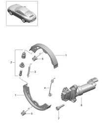 Parking brake 991.2 Carrera 2017-19