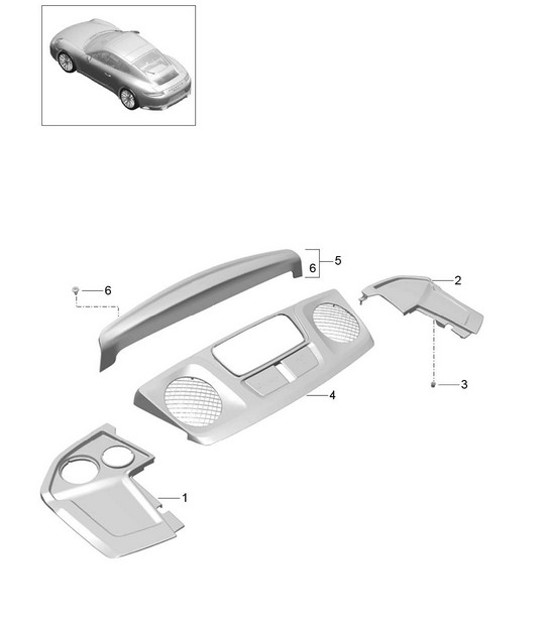 Assetto/vano motore 991.2 Carrera 2017-19