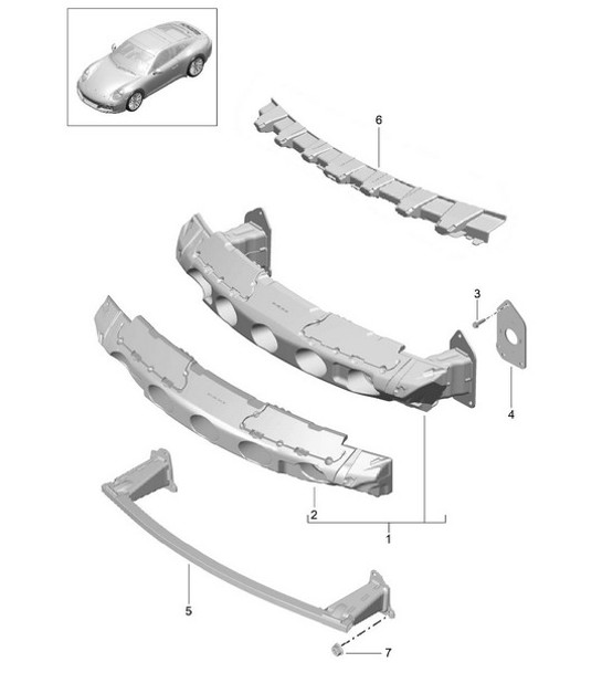 Diagram 802-020 Porsche 997 (911) MK1 2005-2008 Body