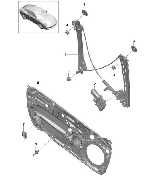 Diagram 804-030 Porsche Taycan (9J1) MK1 2020-2024 