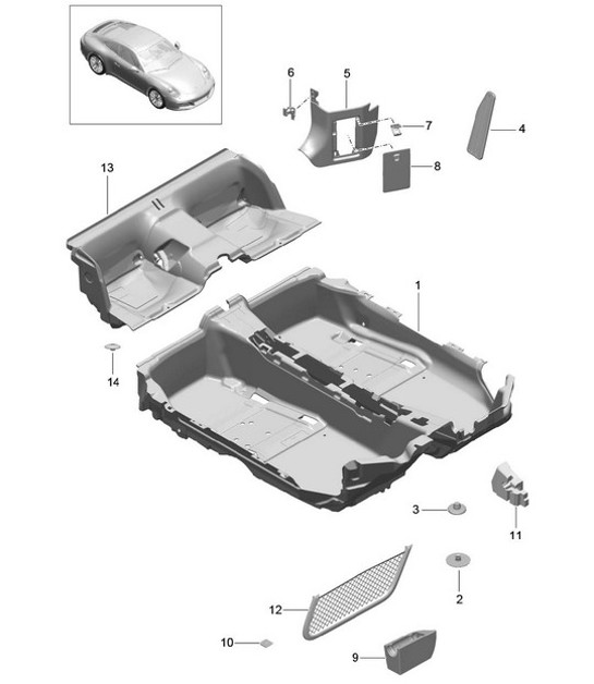 Diagram 807-012 Porsche 911 & 912 (1965-1989) Body