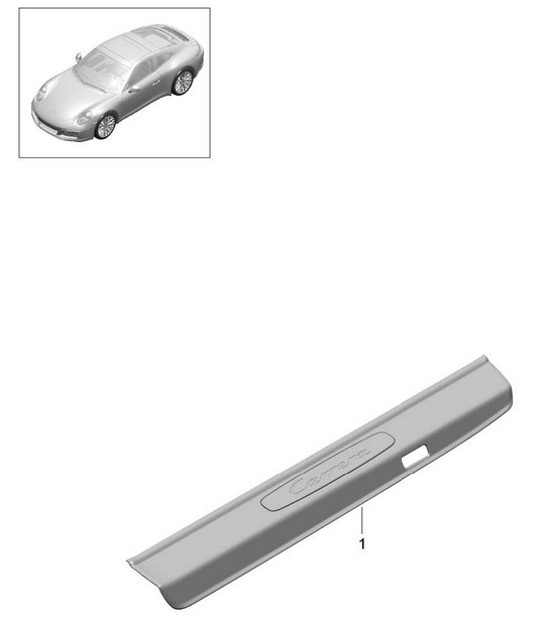 Diagram 807-055 Porsche 997 MKII Carrera C2 3.6L 2009-12 Body