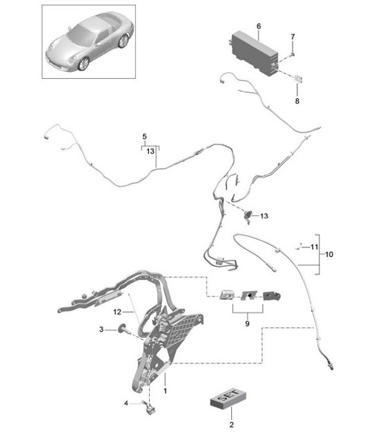 Diagram 811-027 Porsche 9J1.1 Taycan 2020-24 
