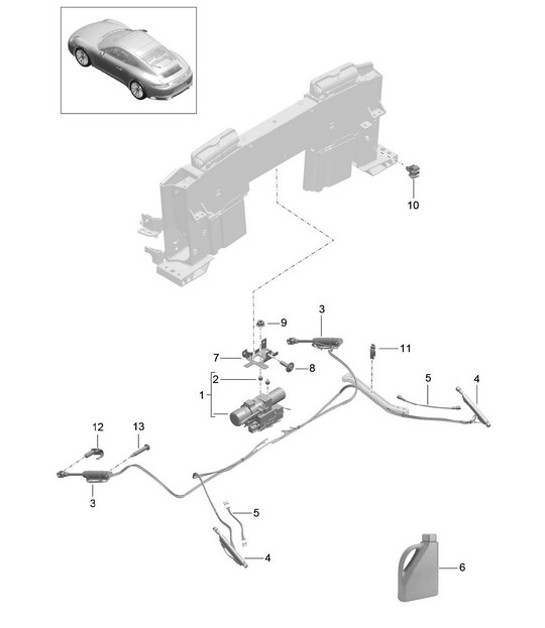 Diagram 811-055 Porsche 356 (1950-1965) Body