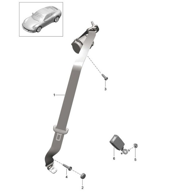 Diagram 812-005 Porsche Boxster 986/987/981 (1997-2016) Body