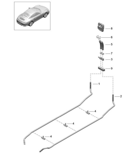 Diagram 813-050 Porsche 997 (911) MK1 2005-2008 Body