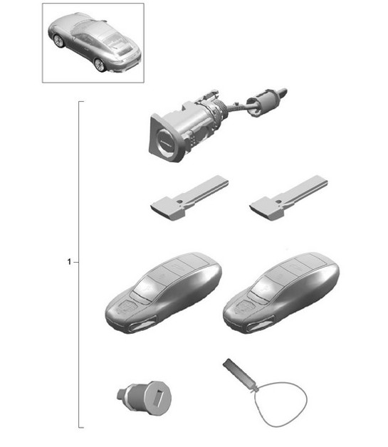 Diagram 898-000 Porsche 911 & 912 (1965-1989) Body