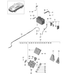 Batterie / Stromverteiler 991.2 Carrera 2017-19