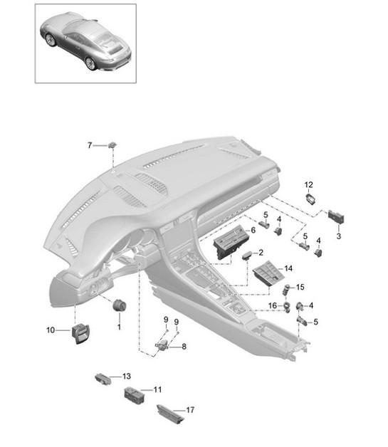 Diagram 903-005 Porsche 944 2.5L 8V 1982-87 