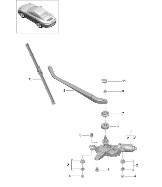 Diagram 904-005 Porsche Boxster 986/987/981 (1997-2016) Electrical equipment