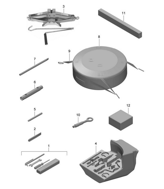 Diagram 001-000 Porsche 911 & 912 (1965-1989) Accesorios y otros 