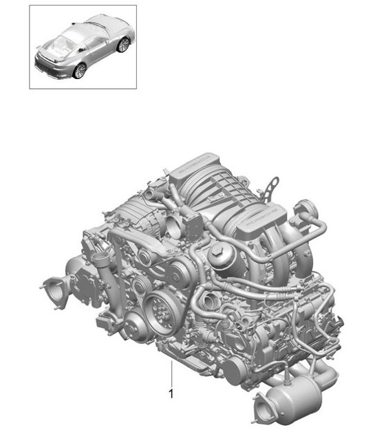 Replacement engine  (Model: A175,A176)  991 R/GT3/RS 2013-17