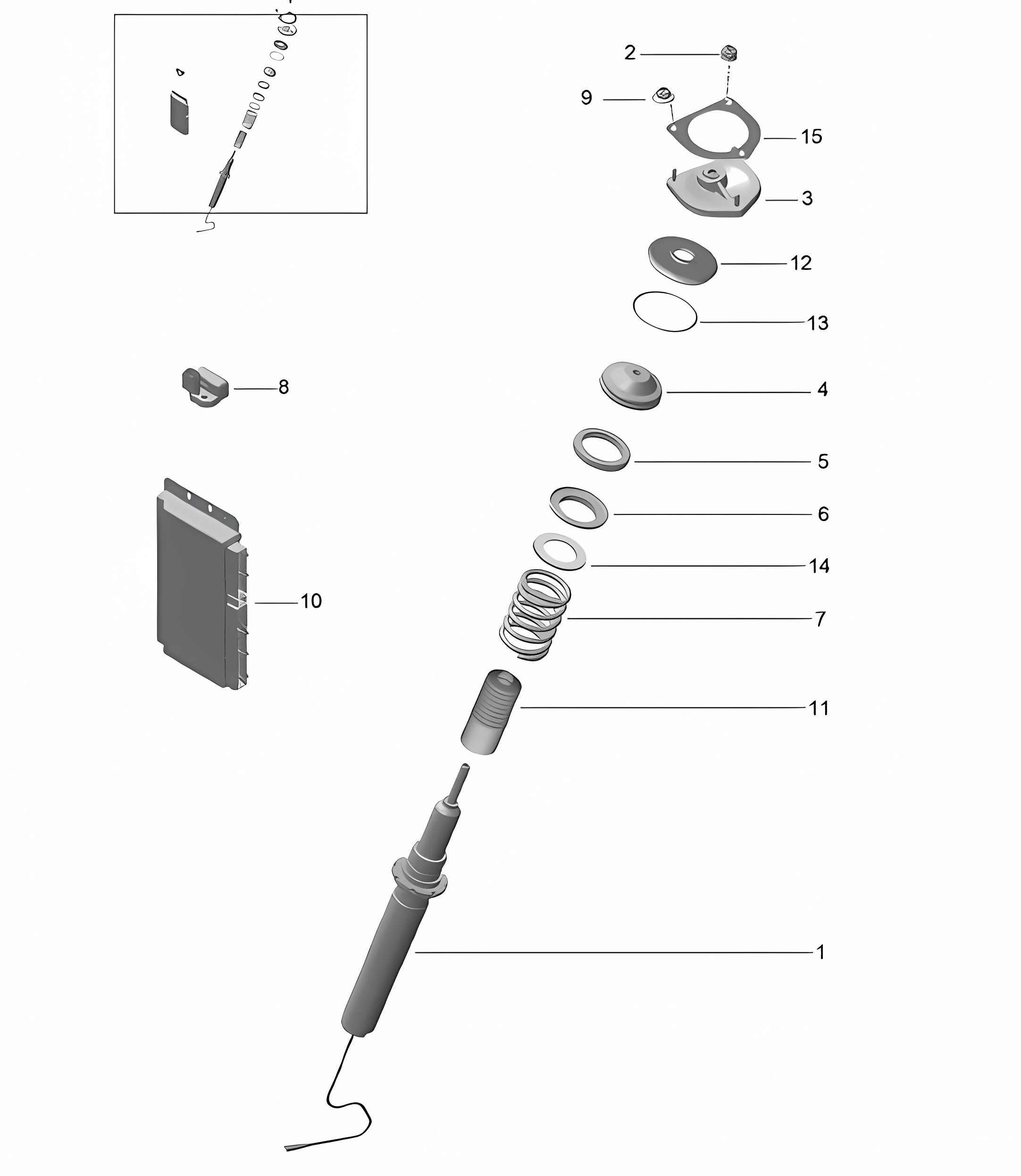 Vibration damper - PASM, PR:475 - 991 R/GT3/RS 2014-17